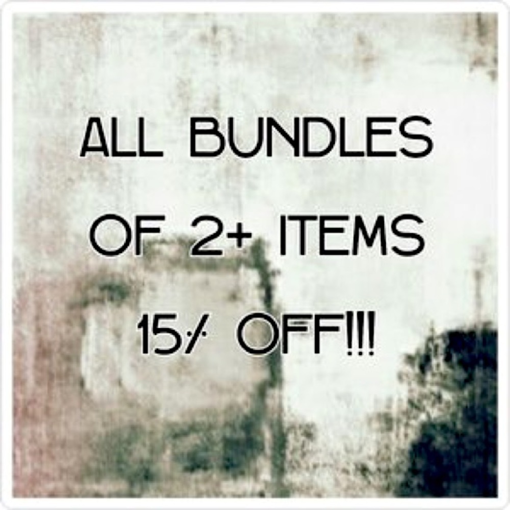 15% OFF BUNDLES 2 or More items !!!